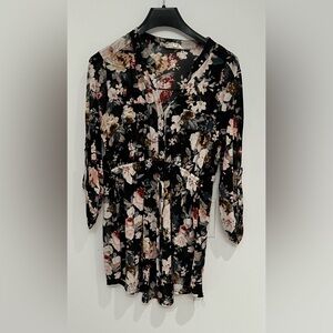 Floral Black Dress (Maternity)